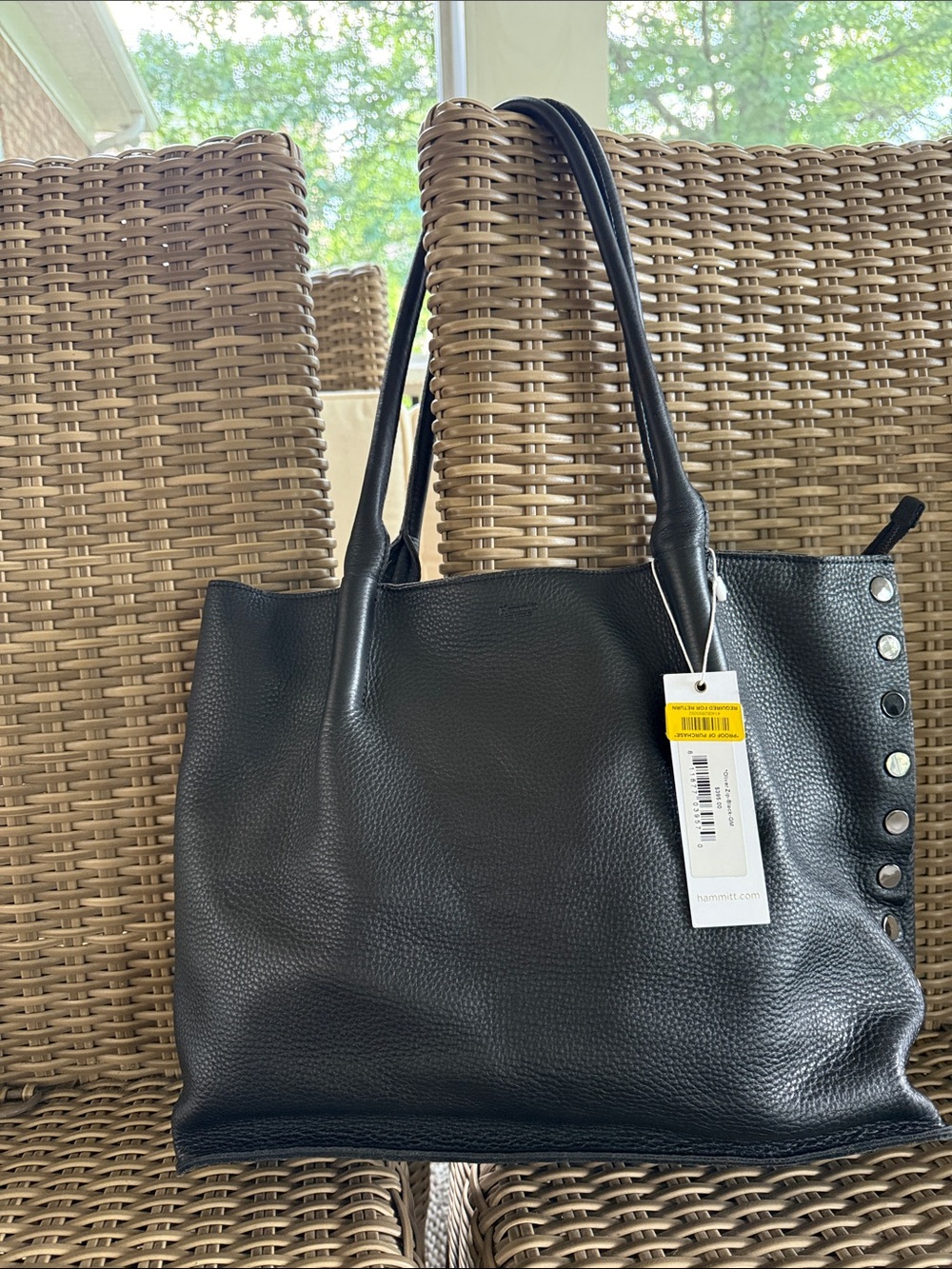 Hammitt Oliver Black Leather Tote NWT